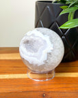 DRUZY AGATE SPHERE 7 - agate, Black Friday sale, druzy agate, googly agate, googly eye, googly eye agate, one of a kind, sphere, statement piece - The Mineral Maven