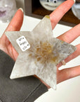 DRUZY AGATE STAR 2 - agate, Black Friday sale, druzy agate, googly agate, googly eye, googly eye agate, one of a kind, star, statement piece - The Mineral Maven