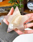 DRUZY AGATE STAR 7 - agate, Black Friday sale, druzy agate, googly agate, googly eye, googly eye agate, one of a kind, star, statement piece - The Mineral Maven