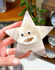 DRUZY AGATE STAR 7 - agate, Black Friday sale, druzy agate, googly agate, googly eye, googly eye agate, one of a kind, star, statement piece - The Mineral Maven