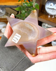 DRUZY AGATE STAR 8 - agate, Black Friday sale, druzy agate, googly agate, googly eye, googly eye agate, one of a kind, star, statement piece - The Mineral Maven