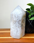 DRUZY AGATE TOWER 5 - agate, Black Friday sale, druzy agate, googly agate, googly eye, googly eye agate, one of a kind, point, statement piece, tower - The Mineral Maven