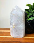 DRUZY AGATE TOWER 5 - agate, Black Friday sale, druzy agate, googly agate, googly eye, googly eye agate, one of a kind, point, statement piece, tower - The Mineral Maven