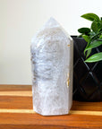 DRUZY AGATE TOWER 5 - agate, Black Friday sale, druzy agate, googly agate, googly eye, googly eye agate, one of a kind, point, statement piece, tower - The Mineral Maven