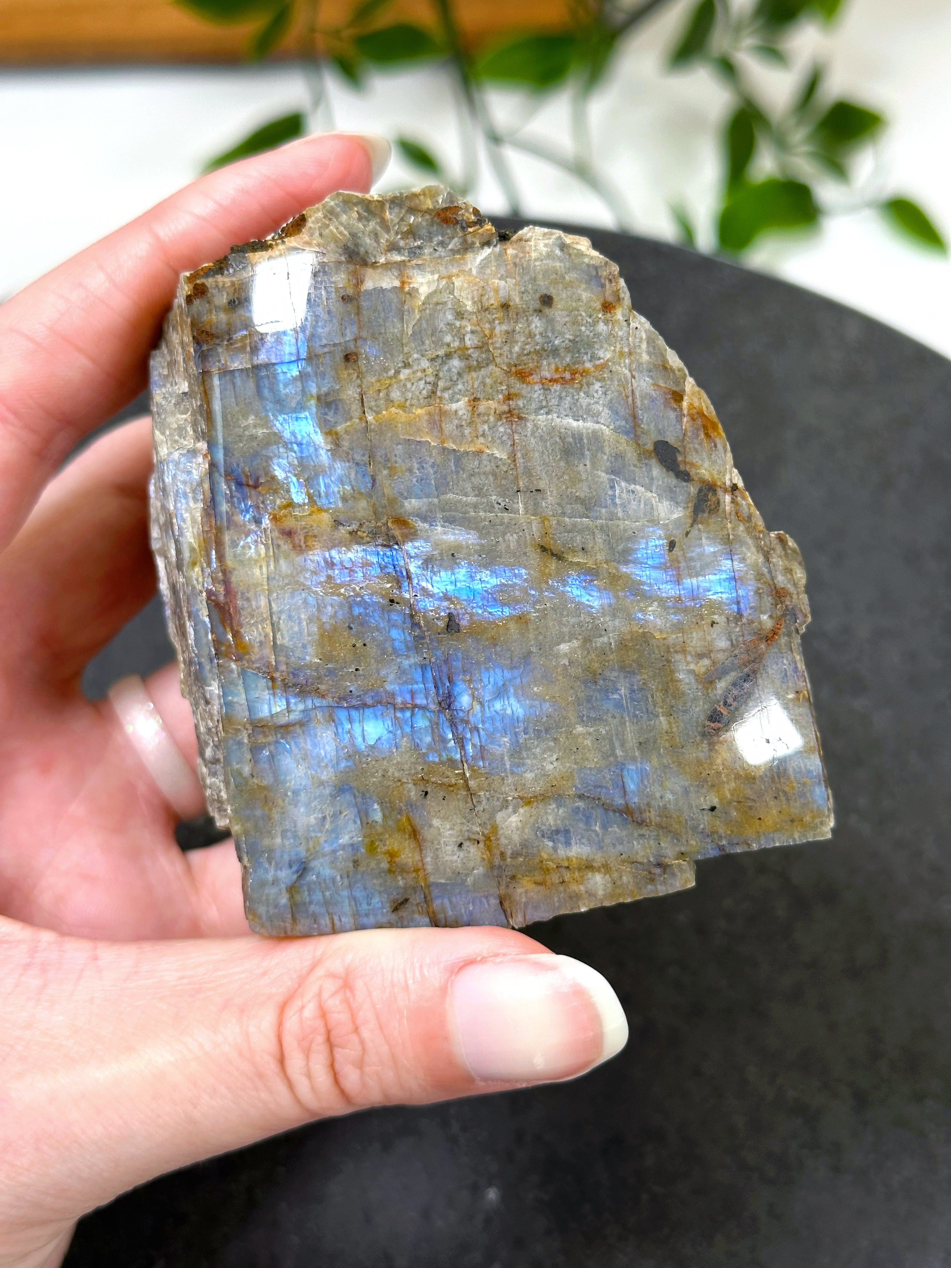 ELECTRIC BLUE MOONSTONE 1 (WISCONSIN) - Black Friday sale, blue moonstone, electric blue moonstone, moonstone, once in a blue moon, one of a kind, Wisconsin moonstone - The Mineral Maven