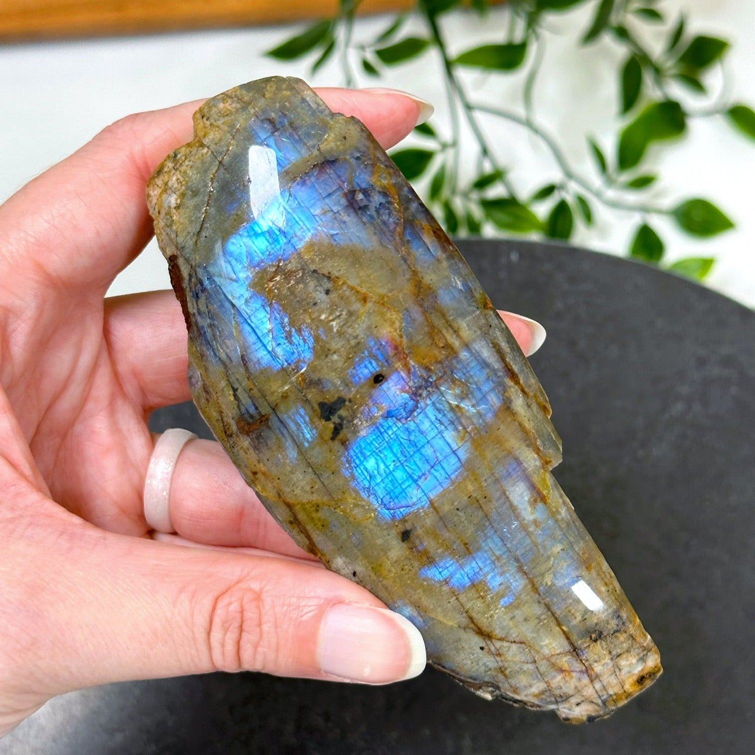 ELECTRIC BLUE MOONSTONE 2 (WISCONSIN) - Black Friday sale, blue moonstone, electric blue moonstone, moonstone, once in a blue moon, one of a kind, Wisconsin moonstone - The Mineral Maven