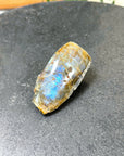 ELECTRIC BLUE MOONSTONE 6 (WISCONSIN) - blue moonstone, electric blue moonstone, moonstone, once in a blue moon, one of a kind, Recently added, Wisconsin moonstone - The Mineral Maven