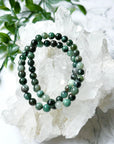 EMERALD 6mm - HANDMADE CRYSTAL BRACELET - 10 Dec Inventory, 6mm, april astro, bracelet, bracelet inventory check, cancer, cancer stack, crystal bracelet, earth, emerald, faceted, gemini, gemini stack, green, handmade bracelet, jewelry, June 2025 inventory check, june wrist candy, market bracelet, may day/beltane, summer wrist candy, taurus, taurus stack, Wearable - The Mineral Maven