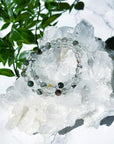 GARDEN QUARTZ 6mm - HANDMADE CRYSTAL BRACELET - 10 Dec Inventory, 6mm, bracelet, bracelet inventory check, clear/white, crystal bracelet, garden quartz, green, handmade bracelet, jewelry, June 2025 inventory check, lodolite, market bracelet, mixed colors, phantom quartz, red, springtime, vernal vibes, Wearable - The Mineral Maven