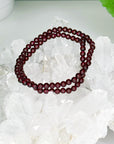 GARNET 4mm - HANDMADE CRYSTAL BRACELET - 10 Dec Inventory, 2025 vibes, 4mm, aquarius, aquarius stack, Aries, aries stack, bracelet, bracelet inventory check, capricorn, capricorn stack, crystal bracelet, earth, fire, garnet, handmade bracelet, jewelry, June 2025 inventory check, Leo, leo stack, Leo szn, market bracelet, red, solstice collection, virgo, virgo stack, Wearable, winter solstice, winter solstice collection - The Mineral Maven