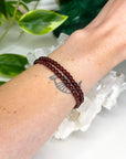 GARNET 4mm - HANDMADE CRYSTAL BRACELET - 10 Dec Inventory, 2025 vibes, 4mm, aquarius, aquarius stack, Aries, aries stack, bracelet, bracelet inventory check, capricorn, capricorn stack, crystal bracelet, earth, fire, garnet, handmade bracelet, jewelry, June 2025 inventory check, Leo, leo stack, Leo szn, market bracelet, red, solstice collection, virgo, virgo stack, Wearable, winter solstice, winter solstice collection - The Mineral Maven