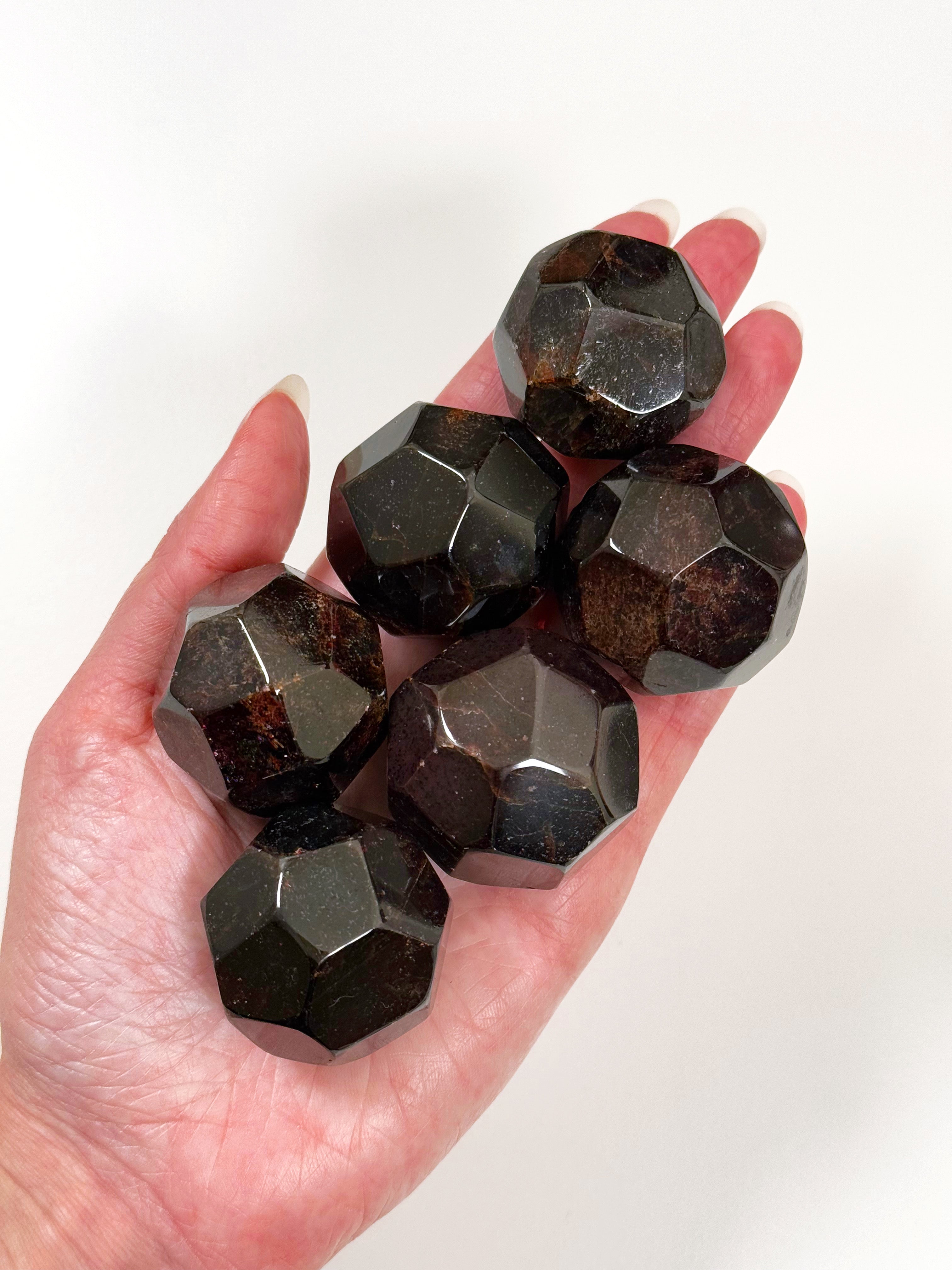 GARNET MEATBALL - Black Friday sale, garnet, garnet meatball, Leo season, meatball, polished, winter solstice - The Mineral Maven