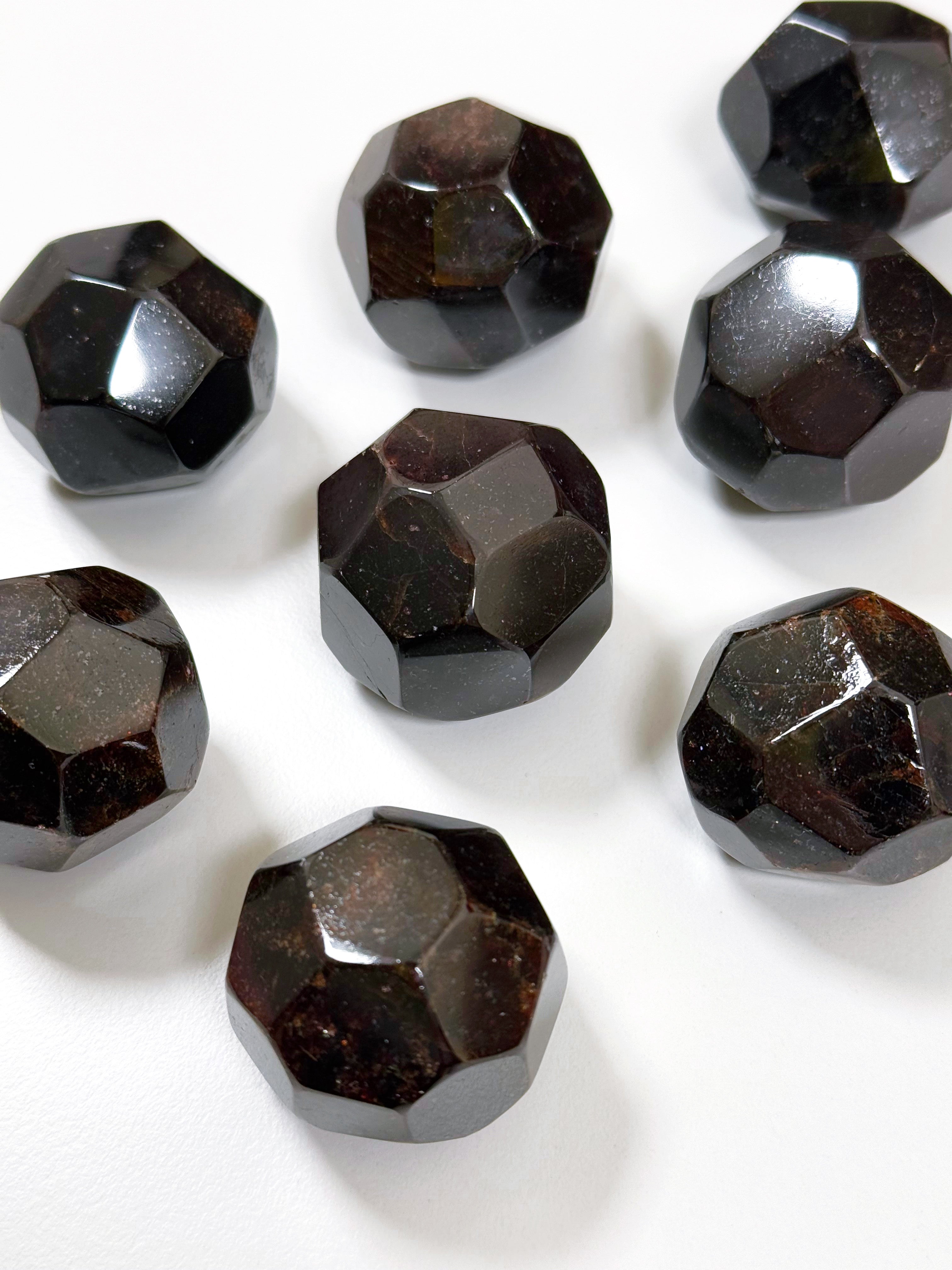 GARNET MEATBALL - Black Friday sale, garnet, garnet meatball, Leo season, meatball, polished, winter solstice - The Mineral Maven