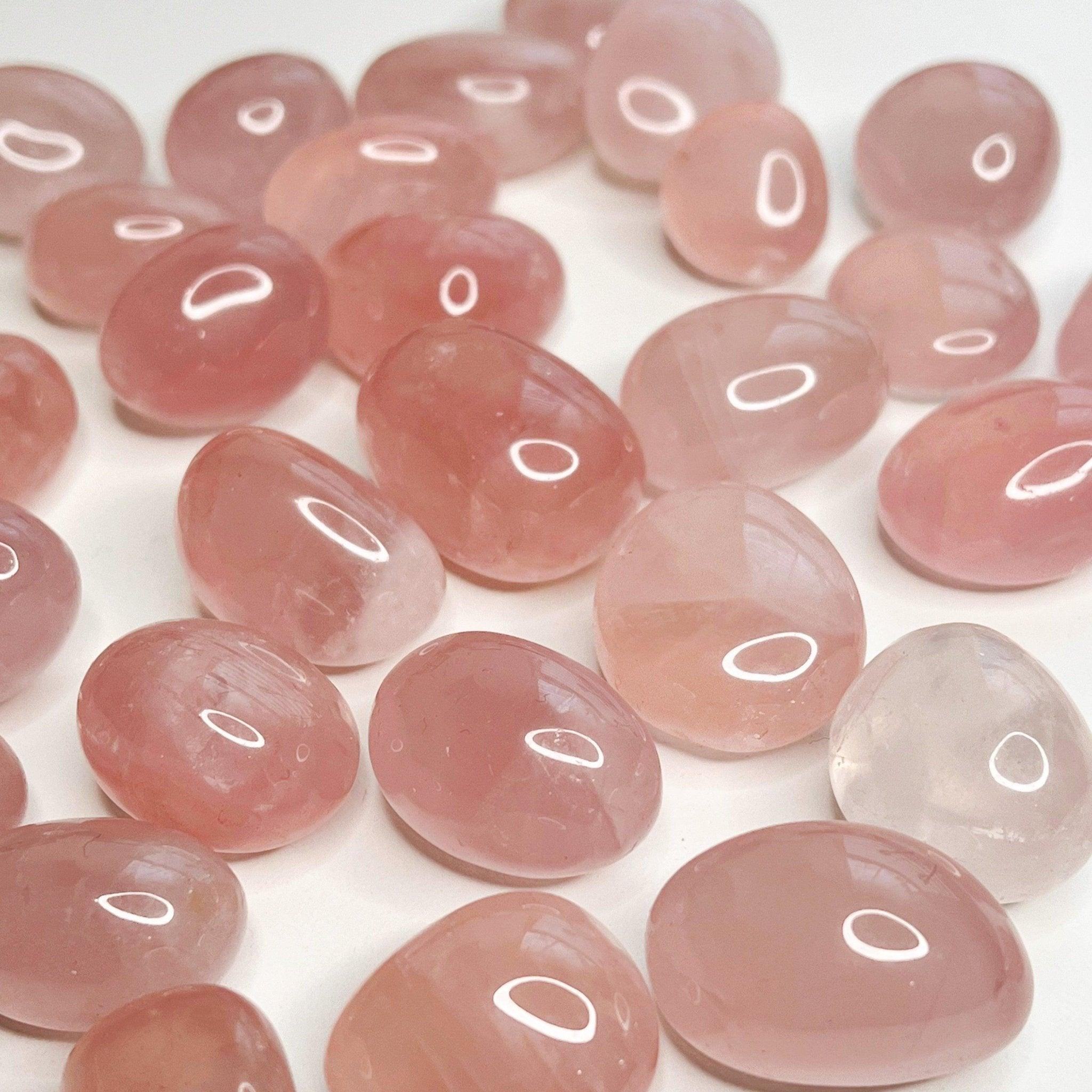 GEMMY ROSE QUARTZ CHONK - 33 bday, 444 sale, Black Friday sale, bulk, crystals for beginners, emotional support, end of year sale, fertility, gemmy rose quartz, grief gift bundle, holiday sale, love gift bundle, new year sale, pocket crystal, pocket stone, rose quartz, spring equinox, spring things, tumble, valentine's day - The Mineral Maven