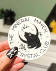 GLOW-IN-THE-DARK CC LOGO STICKER - - The Mineral Maven