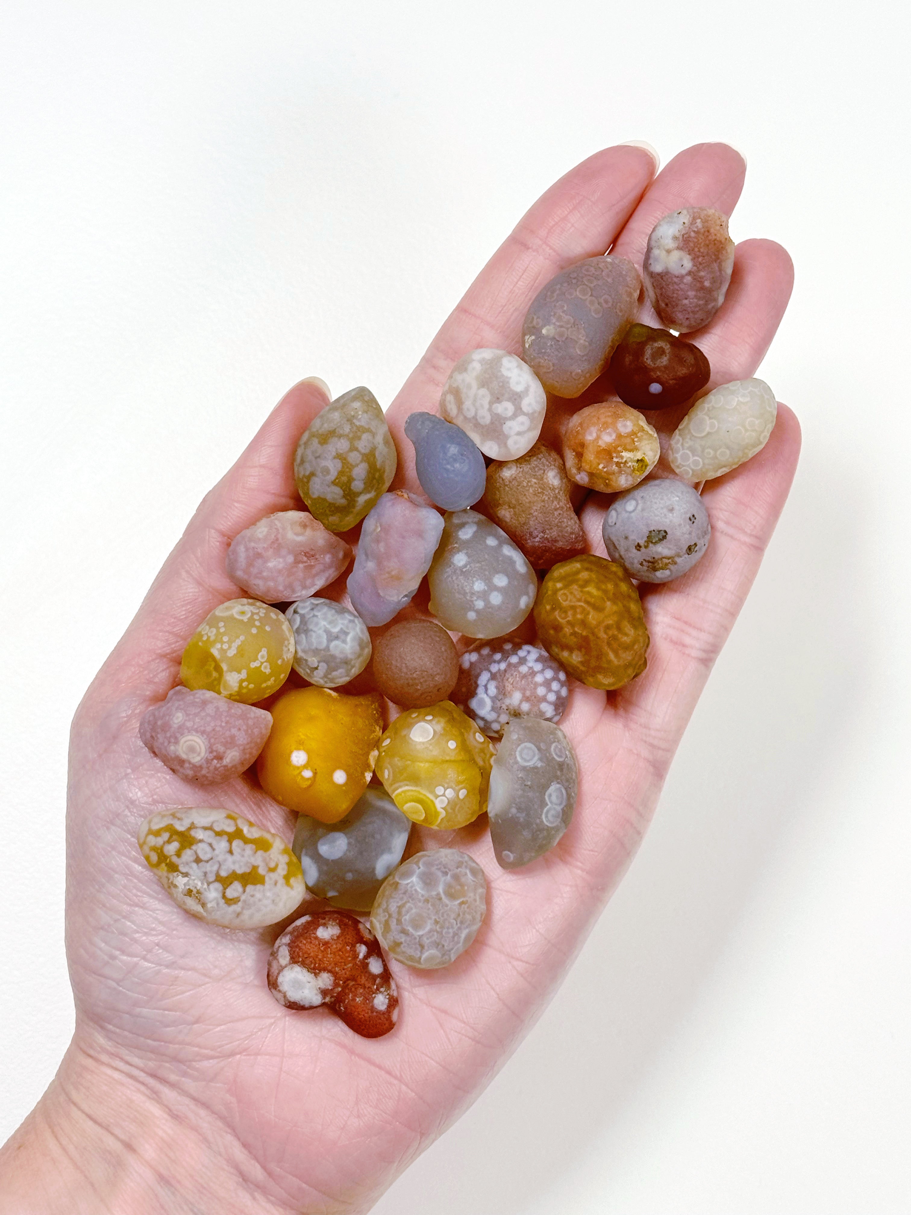 GOBI DESERT AGATE (POLKA DOT) - Black Friday sale, gobi desert, gobi desert agate, pocket crystal, pocket crystals, pocket stone, polka dot - The Mineral Maven
