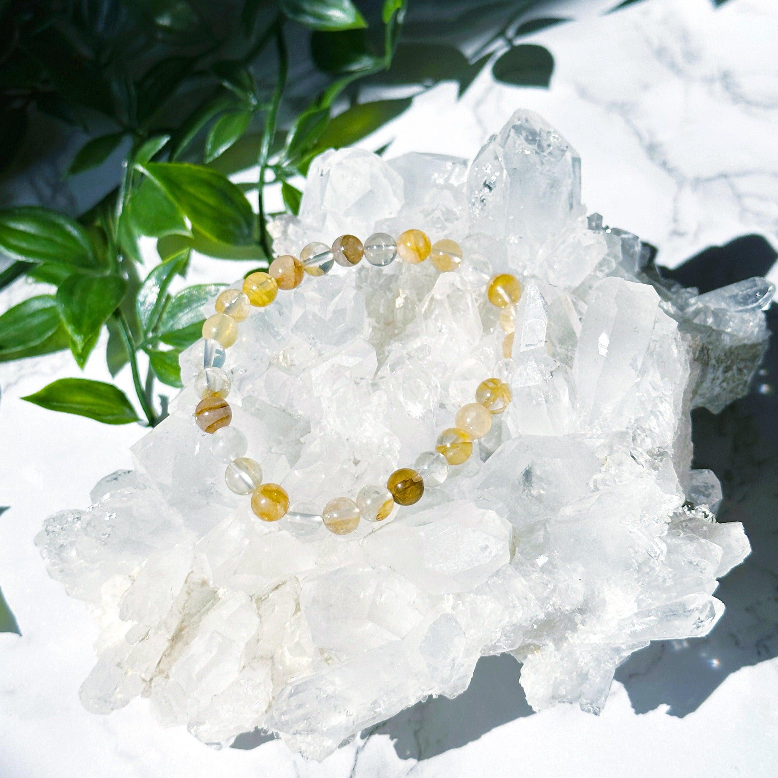 GOLDEN HEALER QUARTZ 6mm - HANDMADE CRYSTAL BRACELET - 10 Dec Inventory, 2025 vibes, 6mm, bracelet, bracelet inventory check, crystal bracelet, fall-o-ween, fall-o-ween bracelets, golden healer quartz, handmade bracelet, jewelry, June 2025 inventory check, market bracelet, old stock bracelet, Wearable, yellow - The Mineral Maven