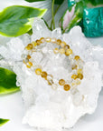 GOLDEN HEALER QUARTZ 6mm - HANDMADE CRYSTAL BRACELET - 6mm, bracelet, crystal bracelet, fall-o-ween, fall-o-ween bracelets, golden healer quartz, handmade bracelet, jewelry, market bracelet, old stock bracelet, recently added, Wearable, yellow - The Mineral Maven