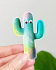 GOOGLY EYE CACTUS STICKER - 33 bday, 444 sale, Black Friday sale, cactus, cactus sticker, googly eye, holiday sale, new year sale, sticker, tucson, tucson update - The Mineral Maven