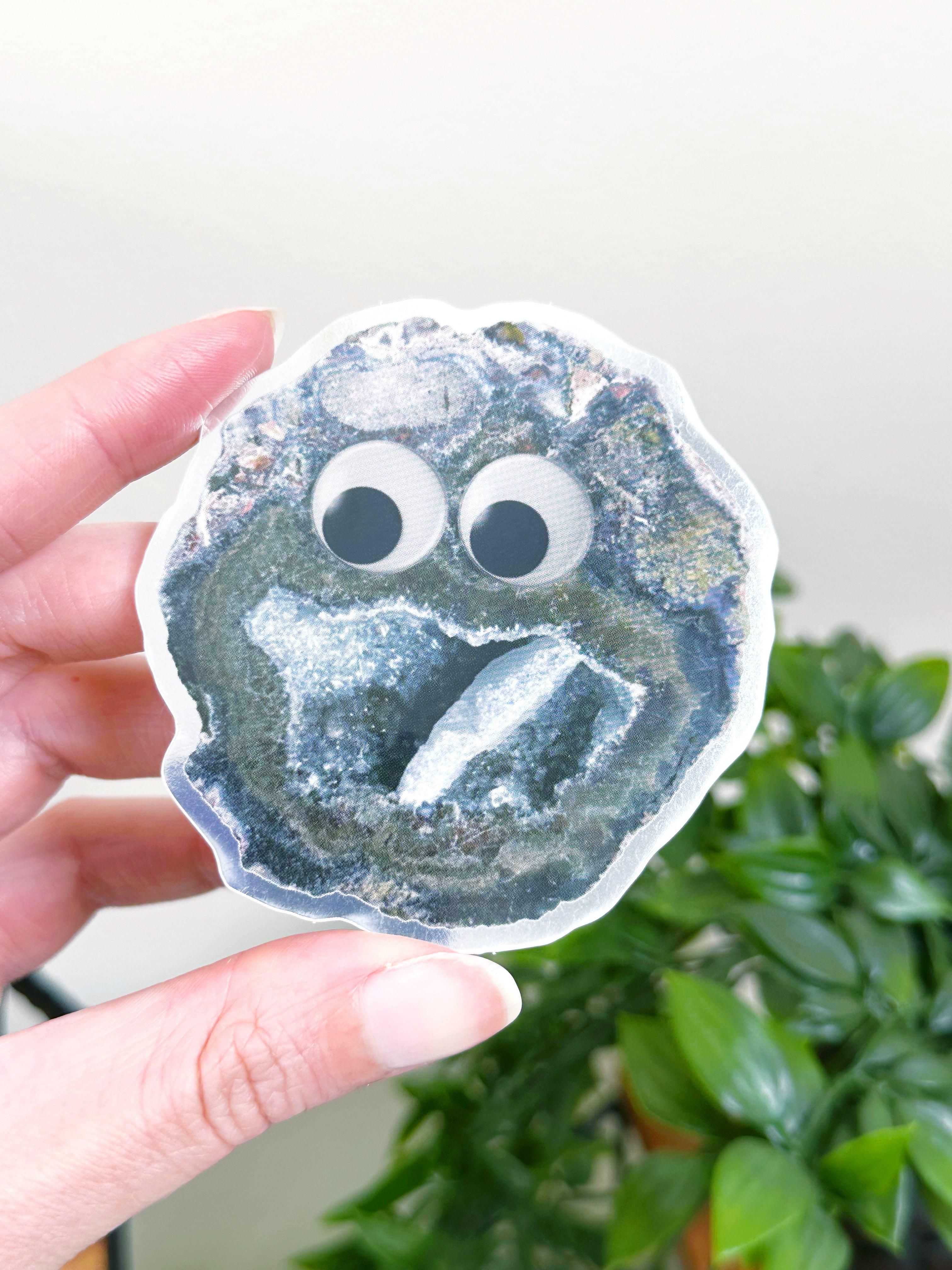 GOOGLY EYE GEODE STICKER - 33 bday, Black Friday sale, holiday sale, merch, sticker - The Mineral Maven