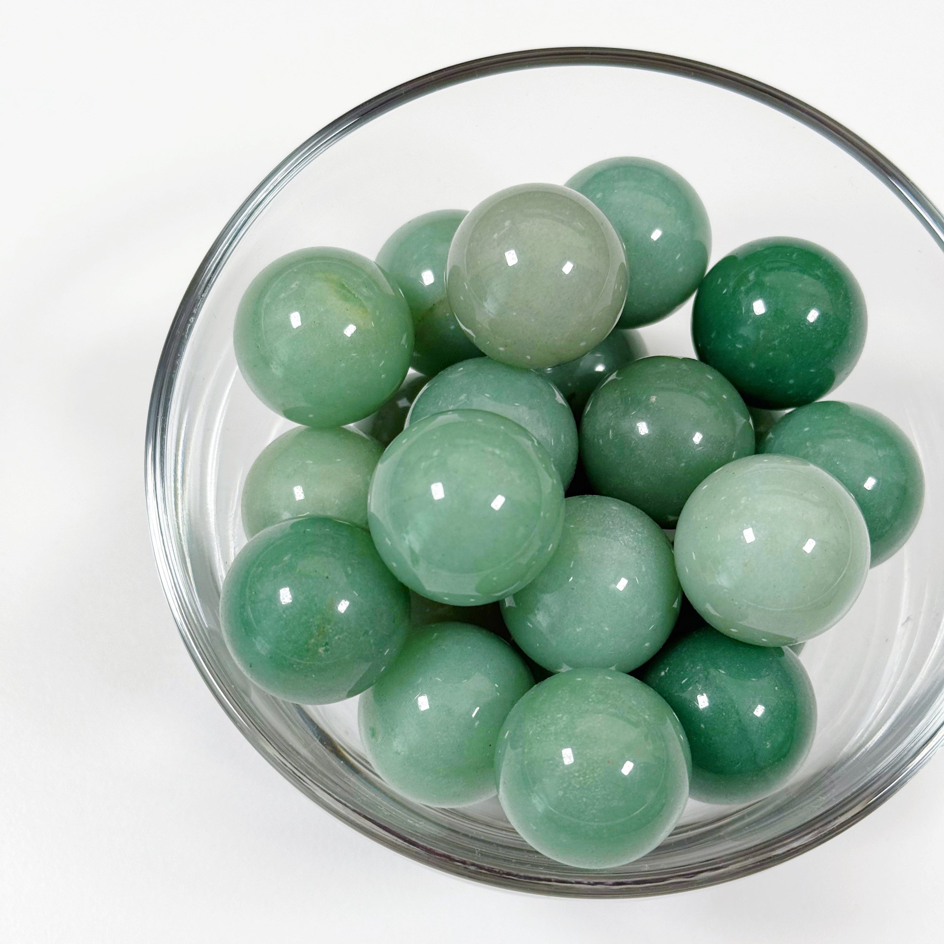 GREEN AVENTURINE MINI SPHERE - 6th anniversary, green aventurine, mini sphere, pocket crystal, pocket crystals, pocket stone, polished, polished stone, sphere - The Mineral Maven