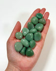 GREEN AVENTURINE TUMBLE - good luck + abundance, green aventurine, pocket crystal, pocket crystals, pocket stone, recently added, spring things, tumble, tumbled stone, tumbles - The Mineral Maven