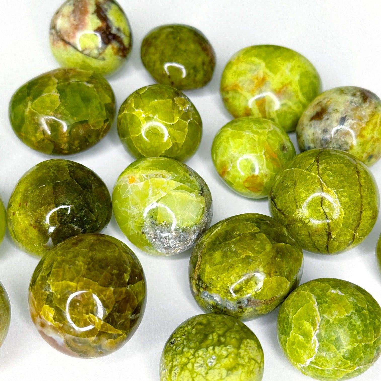 GREEN OPAL CHONK - end of year sale, Friday the 13th, green opal, grief gift bundle, holiday sale, pocket crystal, pocket stone, recently added, tumble, tumbled, tumbled stone, tumbles - The Mineral Maven