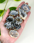 HEALING BUDDY - agate, crystal buddy, druzy agate, geode, googly agate, googly eye, googly eye agate, healing buddy, holiday vibes, oco geode, pocket crystal, pocket crystals, pocket stone - The Mineral Maven