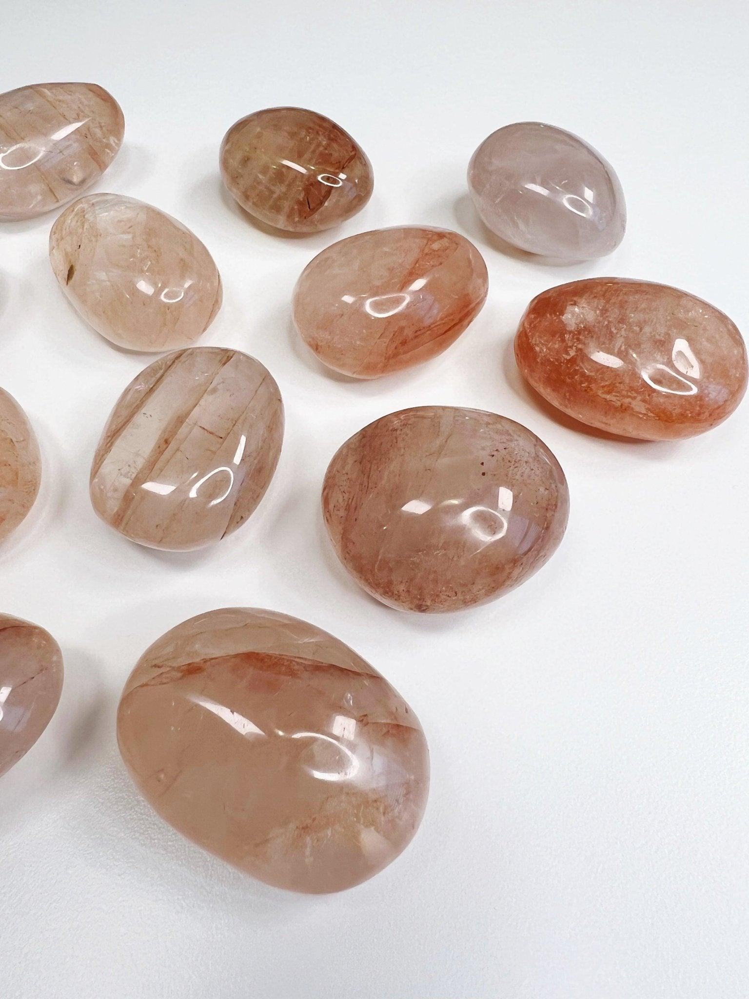 HEMATOID QUARTZ PEBBLE - 33 bday, 444 sale, Black Friday sale, end of year sale, hematite, hematoid, hematoid quartz, holiday sale, leo season, new year sale, palm stone, pebble, pebbles, pocket crystal, protection gift bundle, quartz, tumbled, tumbled stone, tumbles - The Mineral Maven