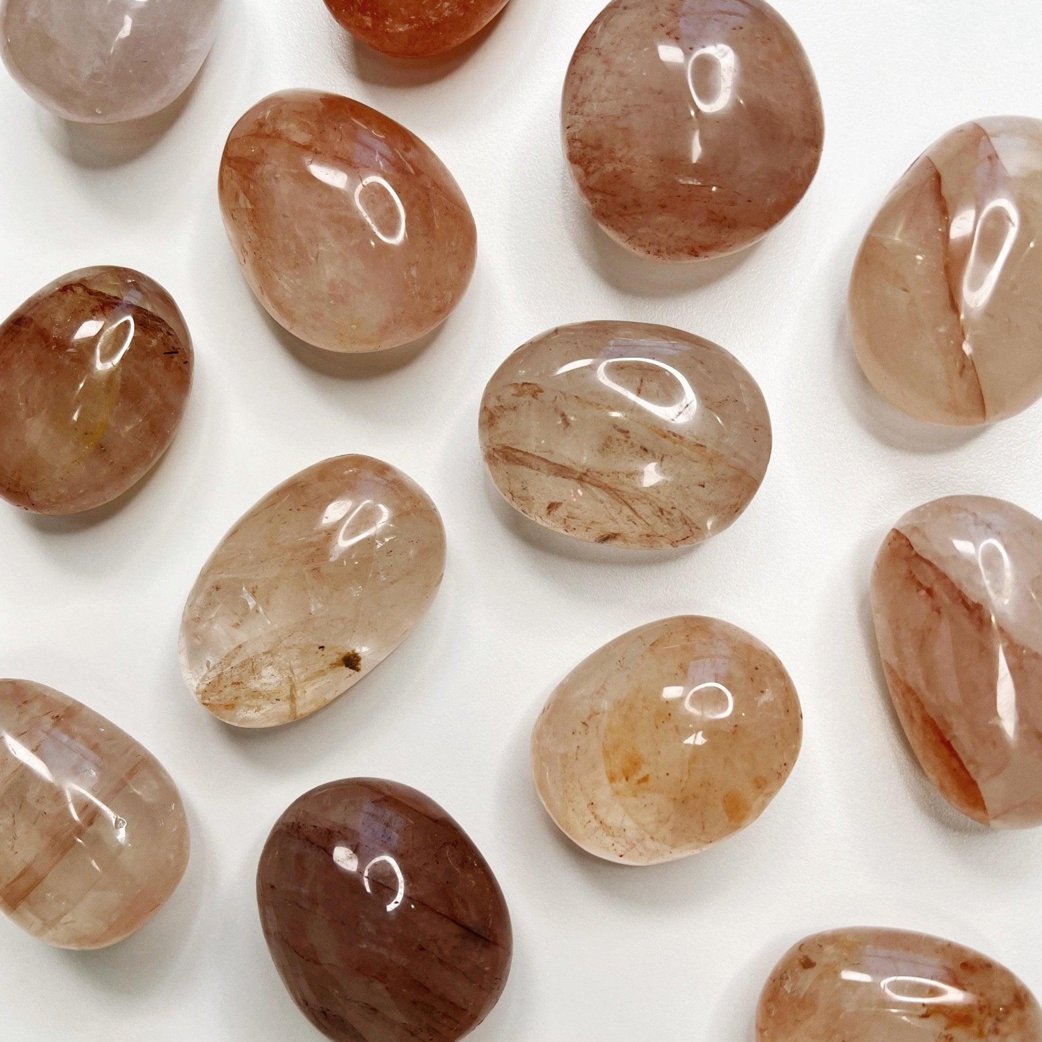 HEMATOID QUARTZ PEBBLE - 33 bday, 444 sale, Black Friday sale, end of year sale, hematite, hematoid, hematoid quartz, holiday sale, leo season, new year sale, palm stone, pebble, pebbles, pocket crystal, protection gift bundle, quartz, tumbled, tumbled stone, tumbles - The Mineral Maven