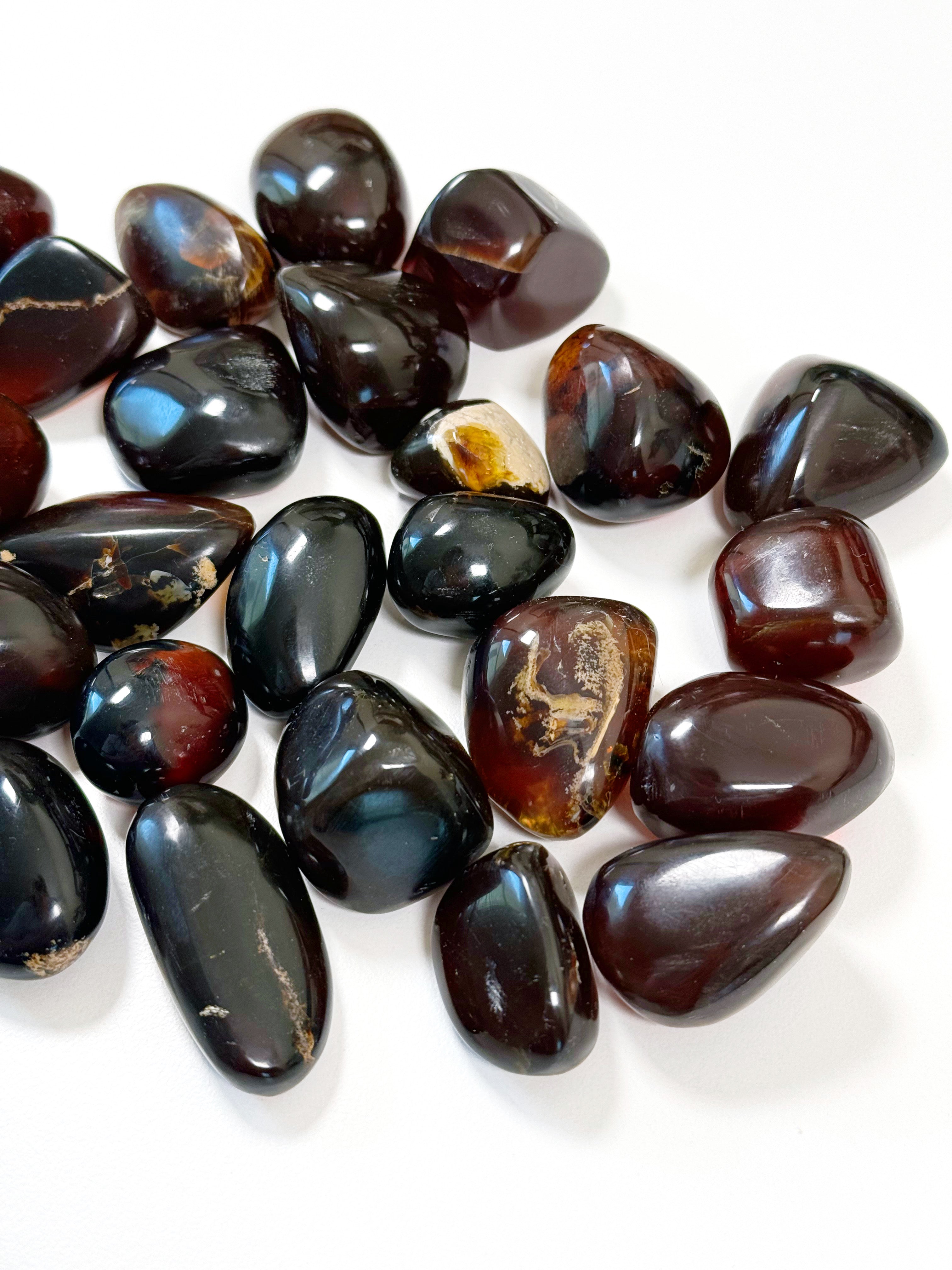 INDONESIAN "BLUE" AMBER TUMBLE - amber, Black Friday sale, blue amber, indonesian amber, pocket crystal, pocket crystals, pocket stone, tumble, tumbled, tumbled stone, tumbles - The Mineral Maven