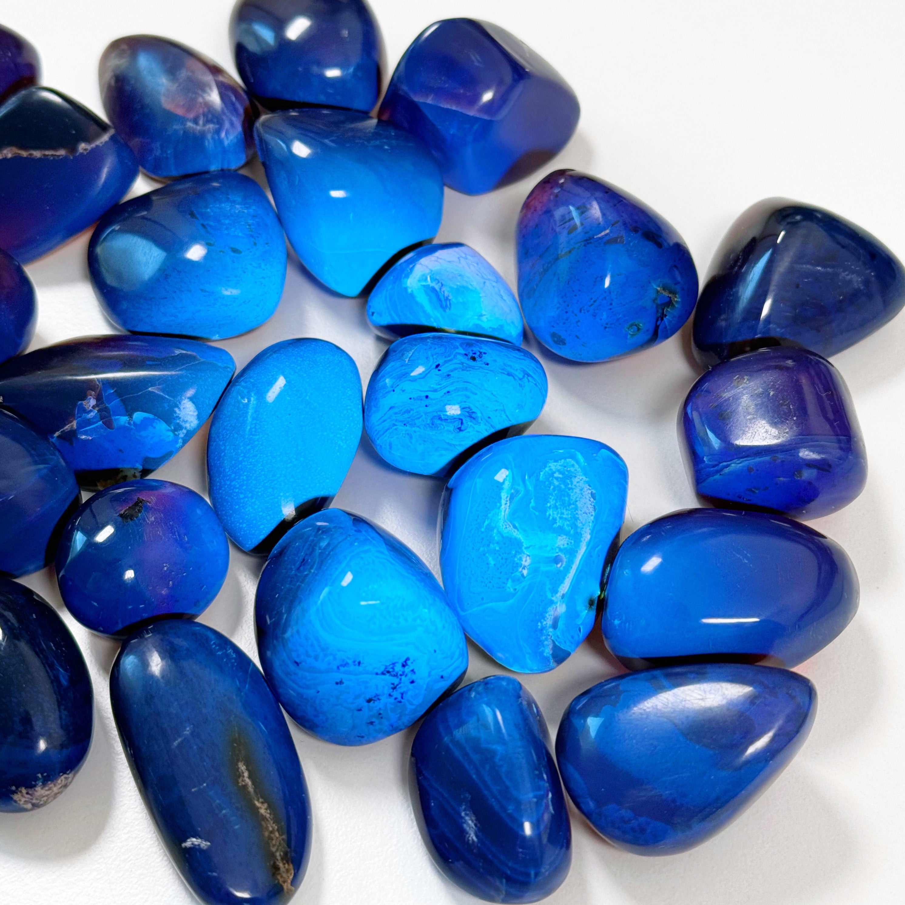INDONESIAN "BLUE" AMBER TUMBLE - amber, Black Friday sale, blue amber, indonesian amber, pocket crystal, pocket crystals, pocket stone, tumble, tumbled, tumbled stone, tumbles - The Mineral Maven