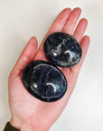 IOLITE PALM STONE - 33 bday, 444 sale, end of year sale, grief gift bundle, holiday sale, iolite, new year sale, palm stone, palmstone, tucson update - The Mineral Maven