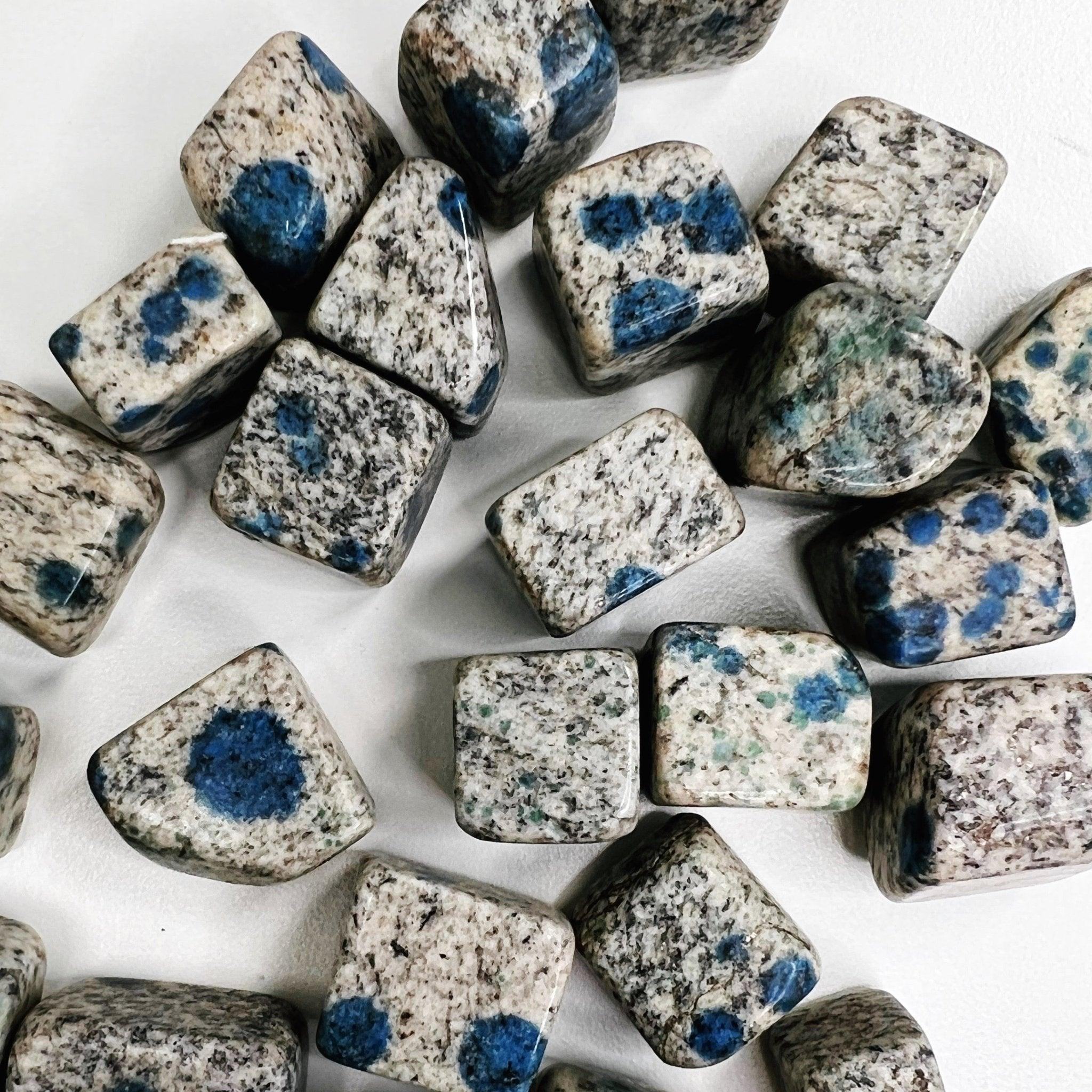 K2 GRANITE TUMBLE - 33 bday, 444 sale, end of year sale, focus gift bundle, holiday sale, k2, k2 granite, k2 stone, new year sale, pocket crystal, pocket crystals, pocket stone, tumble, tumbled stone, tumbles - The Mineral Maven