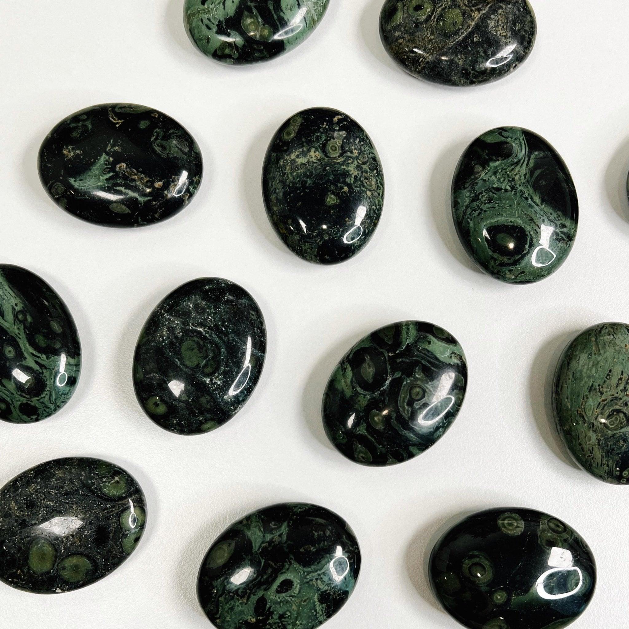 KAMBABA JASPER MINI PALM STONE - 33 bday, 444 sale, calm gift bundle, end of year sale, holiday sale, kambaba, kambaba jasper, new year sale, palmstone, pocket crystal, pocket stone - The Mineral Maven