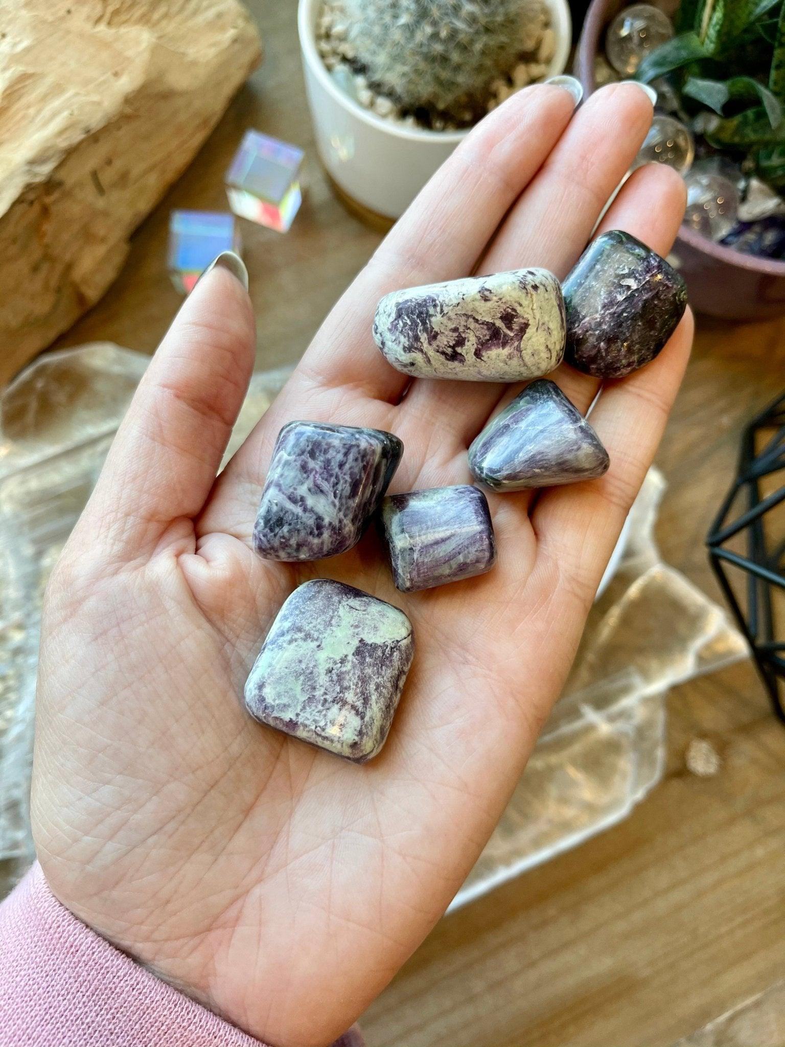KAMMERERITE TUMBLE - 33 bday, 444 sale, Black Friday sale, bulk, end of year sale, flash sale, holiday sale, kammererite, new year sale, pocket crystal, tumble - The Mineral Maven