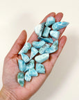 LARIMAR TUMBLE - Black Friday sale, larimar, pocket crystal, tumble - The Mineral Maven