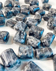 LARVIKITE TUMBLE - 2025 vibes, 33 bday, Black Friday sale, bulk, calm gift bundle, end of year sale, flash sale, focus gift bundle, holiday sale, larvikite, new year sale, pocket crystal, protection gift bundle, taurus, taurus season, tumble - The Mineral Maven