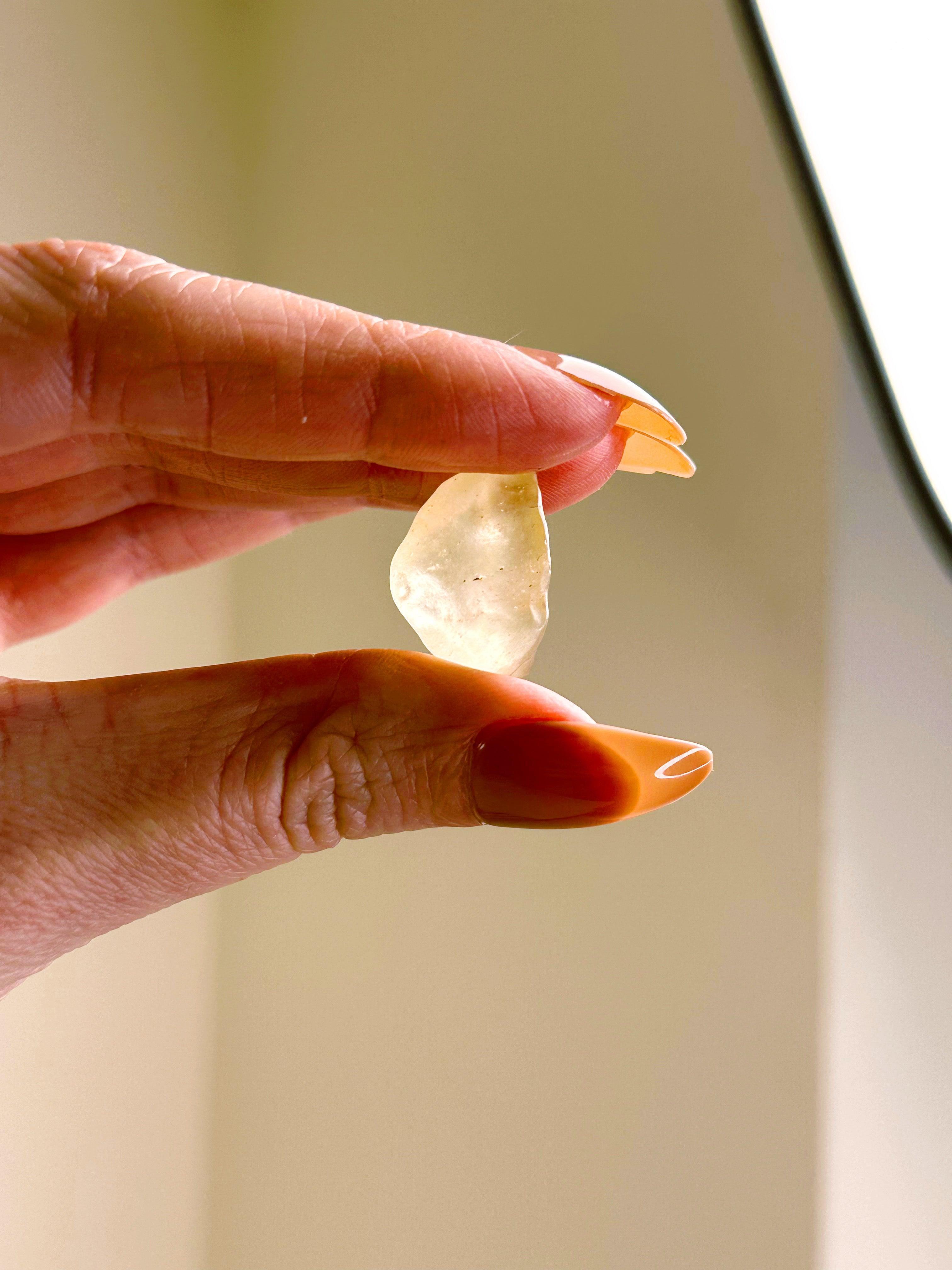 LIBYAN DESERT GLASS 4 - libyan desert glass, new year new crystals, tektite - The Mineral Maven