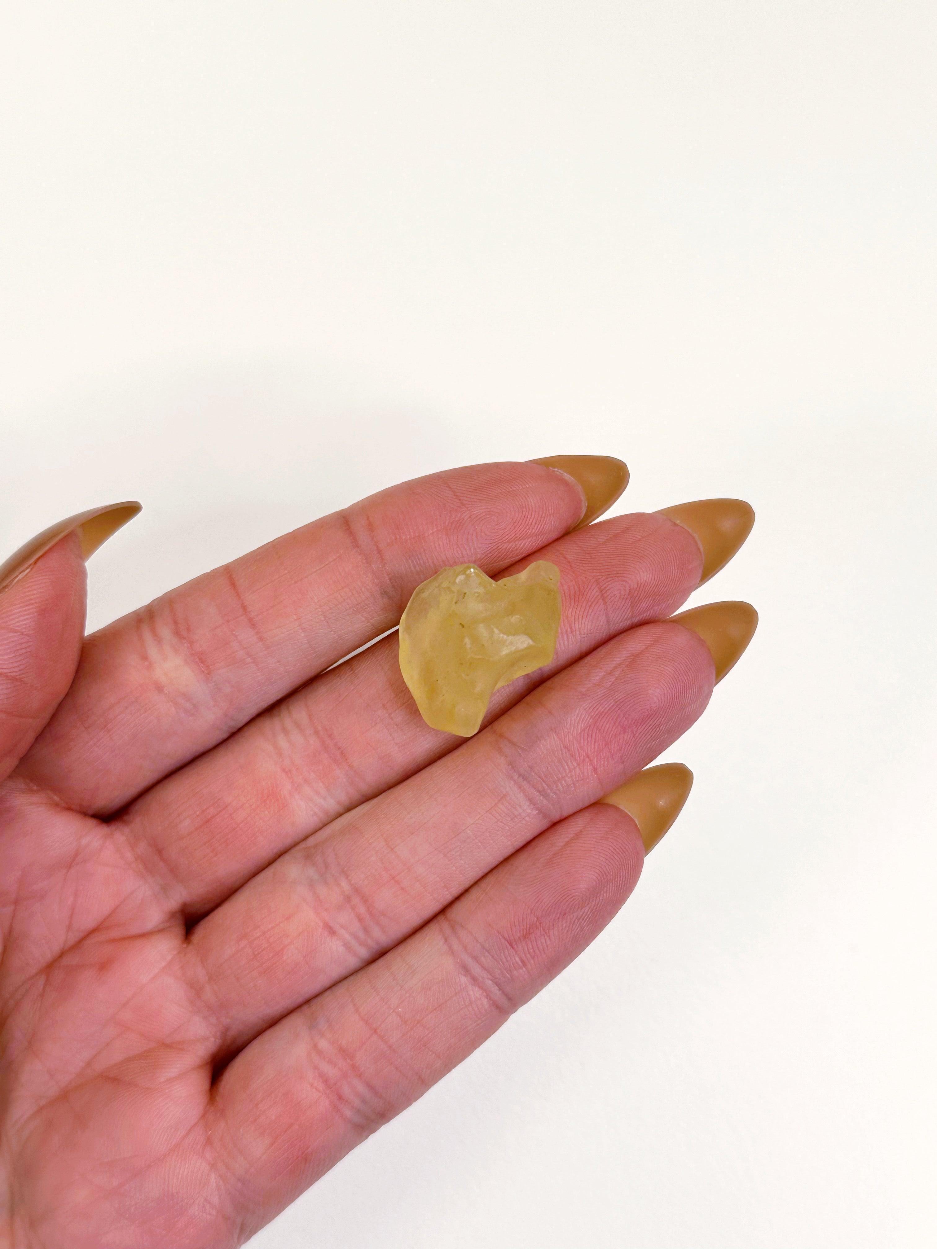 LIBYAN DESERT GLASS 6 - libyan desert glass, new year new crystals, tektite - The Mineral Maven
