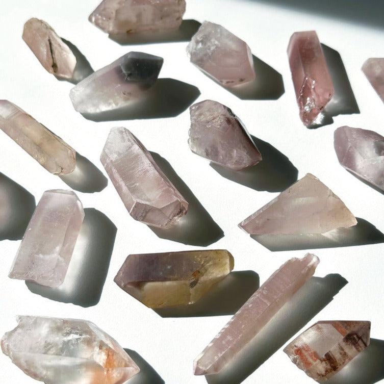 LITHIUM QUARTZ POINT - RAW - 33 bday, calm gift bundle, emotional support, holiday sale, lithium, lithium quartz, quartz, raw crystal, raw point, raw stone, recently added - The Mineral Maven