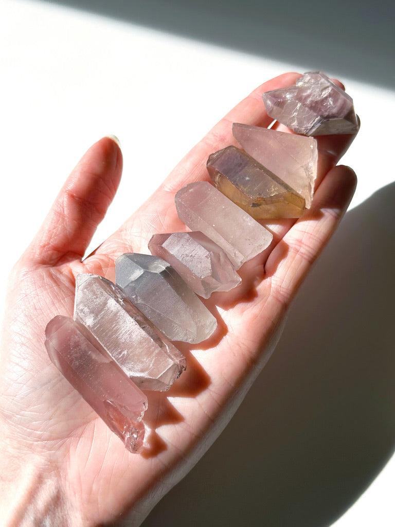 LITHIUM QUARTZ POINT - RAW - 33 bday, calm gift bundle, emotional support, holiday sale, lithium, lithium quartz, quartz, raw crystal, raw point, raw stone - The Mineral Maven