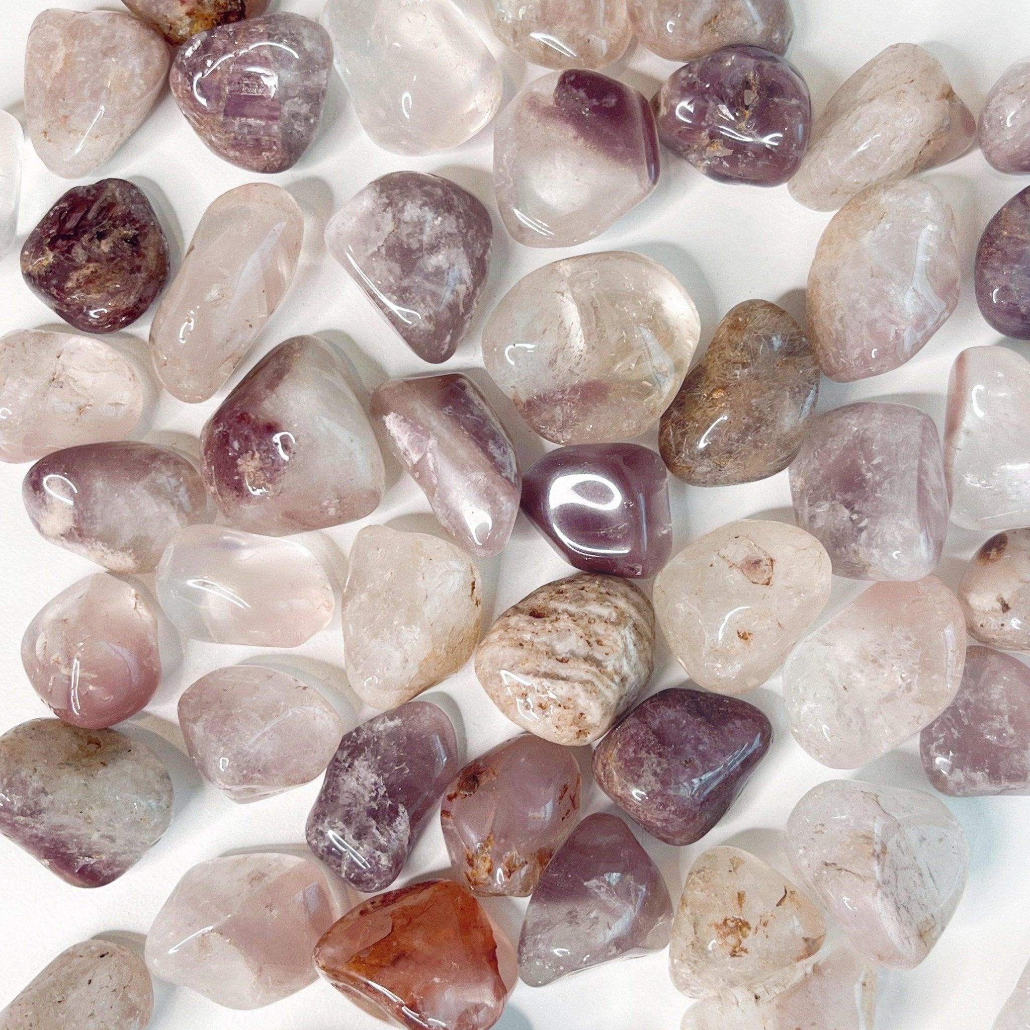 LITHIUM QUARTZ TUMBLE - 33 bday, 7 sale, Black Friday sale, calm gift bundle, emotional support, end of year sale, flash sale, gemini season, holiday sale, lithium, lithium quartz, new year sale, pocket crystal, quartz, tumble, tumbled, tumbles - The Mineral Maven