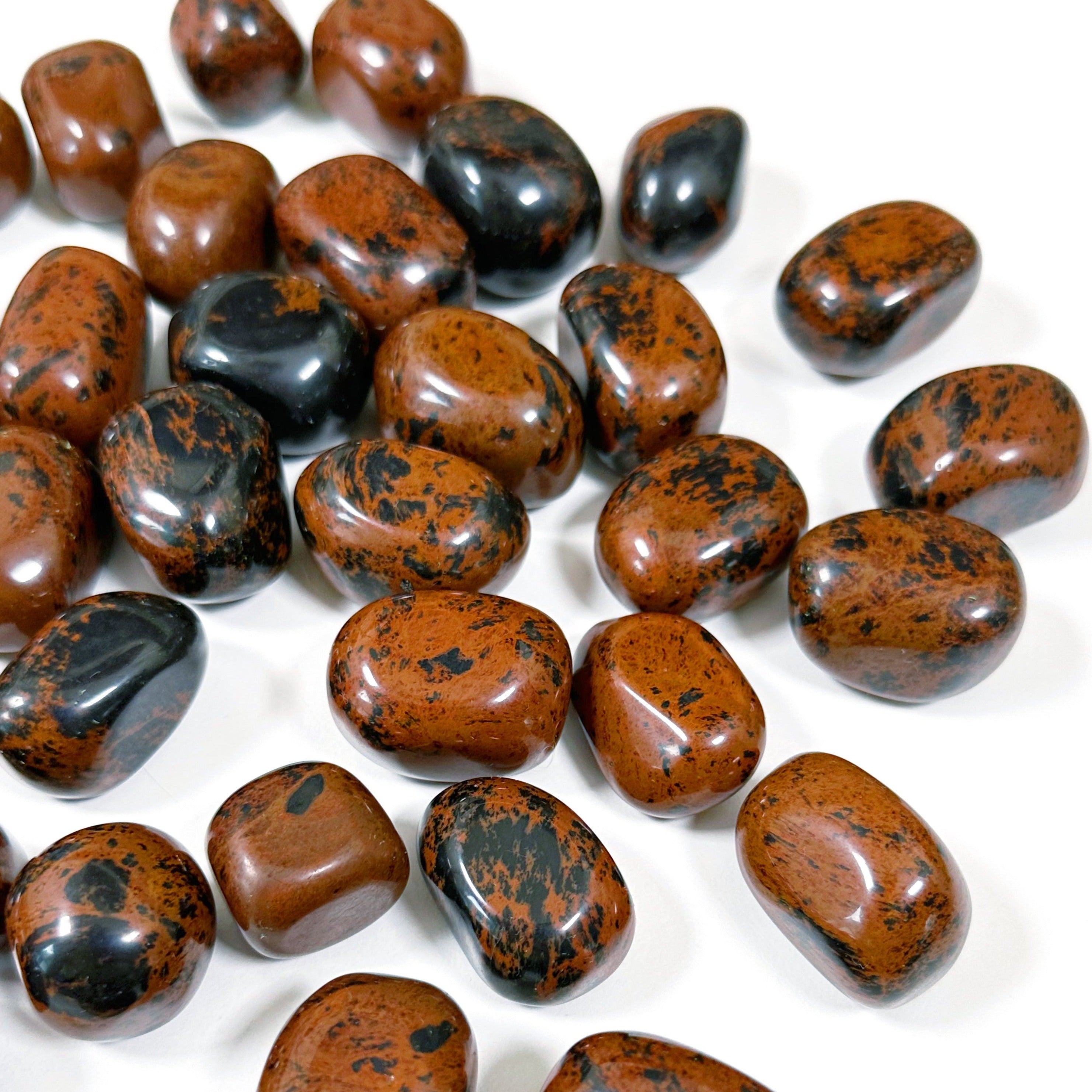 MAHOGANY OBSIDIAN CHONK - 33 bday, Black Friday sale, chonk, end of year sale, holiday sale, mahogany obsidian, pocket crystal, pocket stone, protection gift bundle, tumble, tumbled, tumbled stone - The Mineral Maven