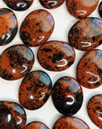 MAHOGANY OBSIDIAN PALM STONE - 33 bday, 444 sale, end of year sale, flash sale, holiday sale, mahogany obsidian, new year sale, obsidian, palm, palm stone, polished, protection gift bundle - The Mineral Maven