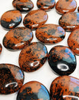 MAHOGANY OBSIDIAN PALM STONE - 33 bday, 444 sale, end of year sale, flash sale, holiday sale, mahogany obsidian, new year sale, obsidian, palm, palm stone, polished, protection gift bundle - The Mineral Maven