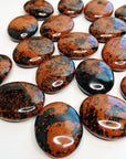 MAHOGANY OBSIDIAN PALM STONE - 33 bday, 444 sale, end of year sale, flash sale, holiday sale, mahogany obsidian, new year sale, obsidian, palm, palm stone, polished, protection gift bundle - The Mineral Maven