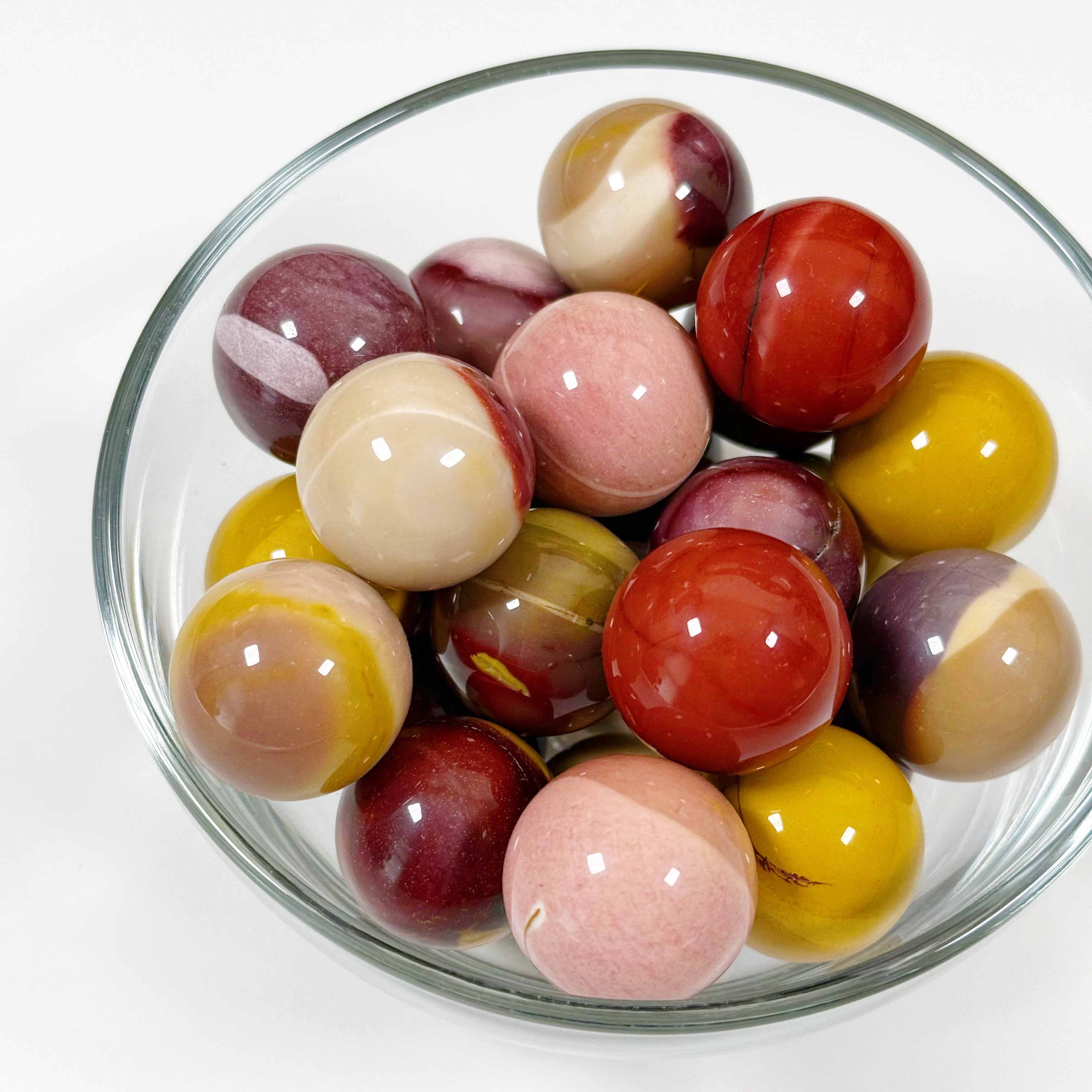 MOOKAITE MINI SPHERE - 6th anniversary, mini sphere, mookaite, mookaite jasper, pocket crystal, pocket crystals, pocket stone, polished, polished stone, sphere - The Mineral Maven