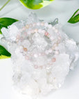 MORGANITE 6mm - HANDMADE CRYSTAL BRACELET - 10 Dec Inventory, 6mm, bracelet, bracelet inventory check, crystal bracelet, handmade bracelet, jewelry, June 2025 inventory check, love gift bundle, market bracelet, morganite, pink, summer vibes, water, Wearable - The Mineral Maven