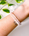 MORGANITE 6mm - HANDMADE CRYSTAL BRACELET - 10 Dec Inventory, 6mm, bracelet, bracelet inventory check, crystal bracelet, handmade bracelet, jewelry, June 2025 inventory check, love gift bundle, market bracelet, morganite, pink, summer vibes, water, Wearable - The Mineral Maven